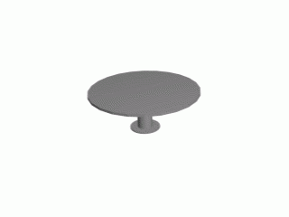 0013 pedestal table