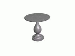 0015 pedestal table