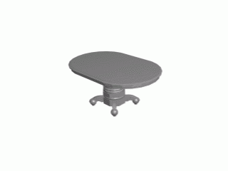 0017 pedestal table