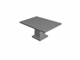 0028 pedestal table