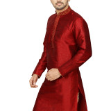 060maroonembonlykurta-2