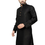 073blackplainonlykurta-3