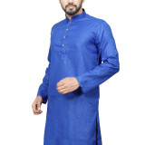 073bluplainonlykurta-3