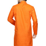 073orangeplainonlykurta-4