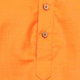 073orangeplainonlykurta-5