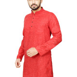 074redplainonlykurta-3