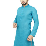 084bluplainonlykurta-4