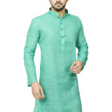 084grnplainonlykurta-2