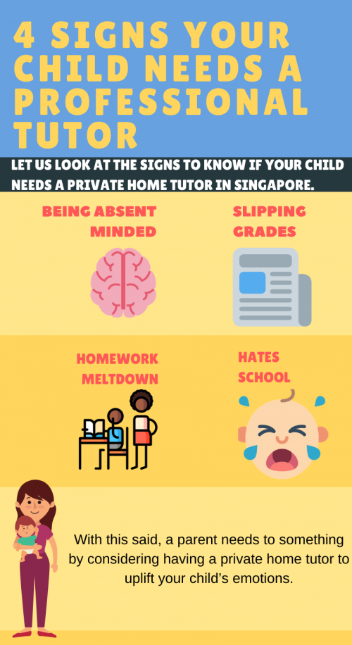 Have you noticed any signs of your child struggling learning at school? Check out here the signs to know if your child needs a private home tutor.

#PrivateHomeTutorSingapore

https://www.academics.sg/