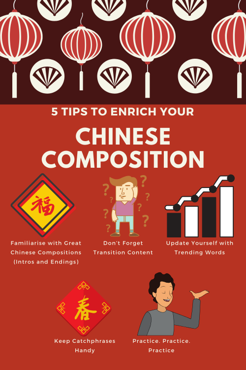 There are several ways you can enrich your Chinese composition. Discover at least 5 ways here.

#BestChineseCompositionClassSingapore

https://www.edugrove.com.sg