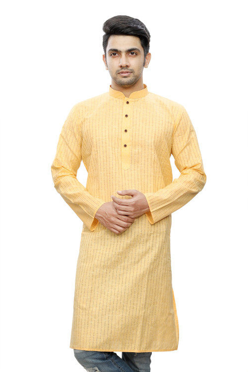 104yellowstripeonlykurta (1)