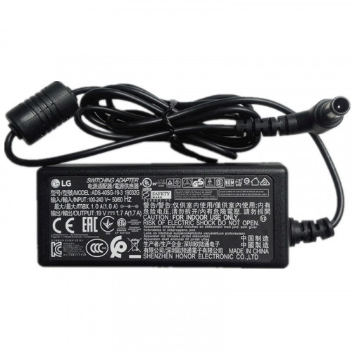 Originele LG IPS Monitor 23MP65HQ 23MP65VA Adapter Oplader 25W/32W
https://www.30adapter.nl/originele-lg-ips-monitor-23mp65hq-23mp65va-adapter-oplader-25w32w-p-52207.html

Product informatie
Input:100-240V / 50-60Hz
Output: 19V-1.3A/1.7A-25W/32W
Connector: 6.5mm / 4.4mm 1 Pin
Kleur: Zwart
Conditie: nieuw,Originele
Garantie: 12 maanden garantie en 30 dagen geld terug
Pakket inbegrepen:
1 x LG Adapter
1 x EU-PLUG Kabel