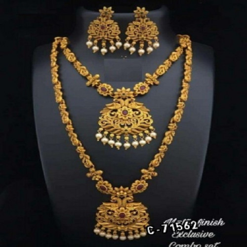 Product Description :
Material : Metal Brass
Product : Necklace & Earrings
Size : Free Size
Work : Gold Plated & American Diamond Stone
Life Style : For Women, Girl's, Wedding, Party & Casual Purposes.
Occasion : Festive Wear
Dispatch : 2-3 Days
Return Timing : 48 Hours  ( For Product )
Please  Note :
1. Free Reverse Pickup Facility.
2. Free Cod ( Cash On Delivery )
3. Color Might Be Slightly Different Due To Light Effect & Flash While Photo Shoot.

WhatsApp : 8094123415