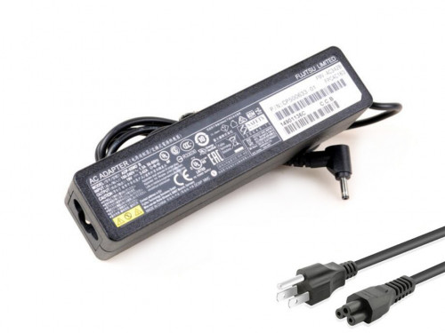 Fujitsu ADP-65JH E ADP91 3.5*1.35mm 65W Charger/Adapter
https://www.adapterone.com/fujitsu-adp65jh-e-adp91-35135mm-65w-chargeradapter-p-29269.html

Product Info
Input:100-240V / 50-60Hz
Voltage-Electric current-Output Power: 19V-3.42A-65W
Plug Type: 3.5*1.35mm With NO Pin
Color: Black
Condition: New, Genuine
Warranty: Full 12 Months Warranty and 30 Days Money Back
Package included:
1 x Fujitsu Charger
1 x US-PLUG Cable
compatible Model:
Fujitsu CP500633-01 ADP-65MD B, Fujitsu A13-065N2A ADP-65JH ABZ, Fujitsu ADP-65JH E ADP91, Fujitsu ADP-65YH Eine ADP-65YH B, Fujitsu CP500581-01 CP500585-02, Fujitsu CP500631-01 FMV-AC332, Fujitsu FMV-AC332A FMV-AC334, Fujitsu FMV-AC341B FMV-AC341W, Fujitsu FPCAC003 FPCAC004, Fujitsu FPCAC004C-C FPCAC157, Fujitsu FPCAC186 PXW1934N,