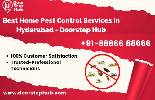 Doorstep Hub providing the high propagation team to resolve pest controls. We provide the best pest control services at your place in all aspects. To resolve the issue contact us on +91-8886688666.