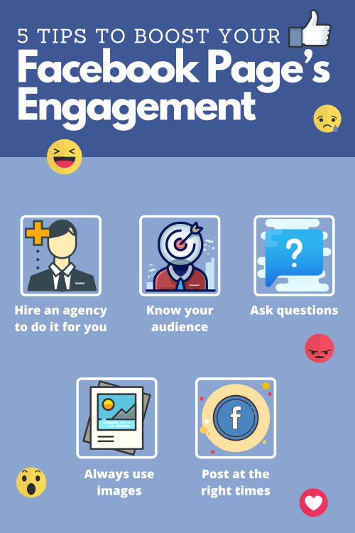 Here are the 5 tips you could do to boost your Facebook’s page engagement!

#FacebookMarketingSingapore

https://facebookmarketing.oom.com.sg/