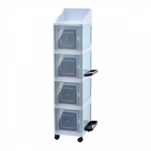 4 Tier Stackable Multi Functional Cabinet with Umbrella Accessory Rack 1
