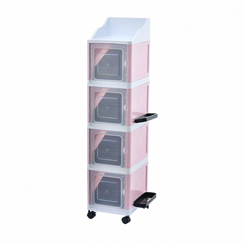 4 Tier Stackable Multi Functional Cabinet with Umbrella Accessory Rack 1