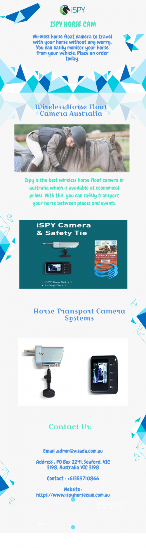Now monitor your horse with our wireless monitor horse camera, it will be easy to use and you can monitor your horse activities easily. For more info visit our website today.https://www.ispyhorsecam.com.au/