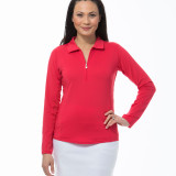 900433-SanSoleil-SunGlow-Zip-Polo.-Red-102f9b71097f3d436