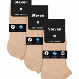 A-042-Mens-3-Pair-100-Ankle-Cotton-Socks-BEI-PACK-X3