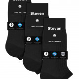 A-042-Mens-3-Pair-100-Ankle-Cotton-Socks-BLK-PACK-X3