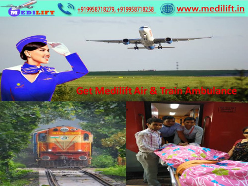 Medilift Air Ambulance Services are the best one and you can get the advantages for every solution in an emergency case. It is the best method to relocate with all types of features and fast transportation at a low cost.
https://bit.ly/2s5RM1t