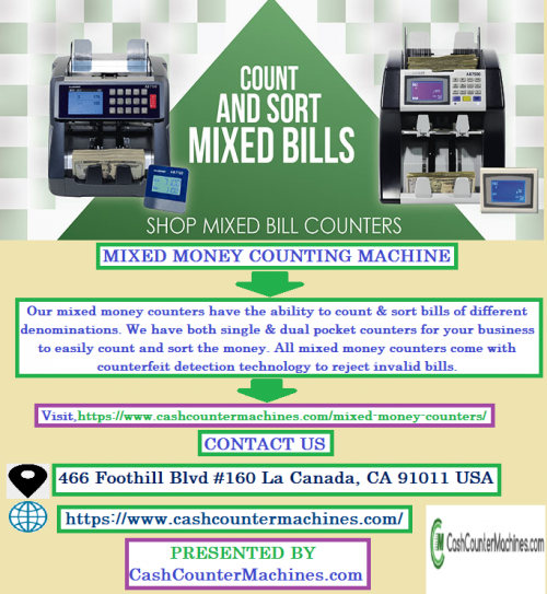 Our mixed money counters have the ability to count & sort bills of different denominations. We have both single & dual pocket counters for your business to easily count and sort the money. All mixed money counters come with counterfeit detection technology to reject invalid bills. Check our website for more products & maintenance kits.Visit,https://bit.ly/32CwDZ1