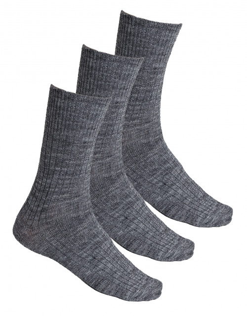 Art.044 Alpaca Wool Socks CL 044 GRY X3