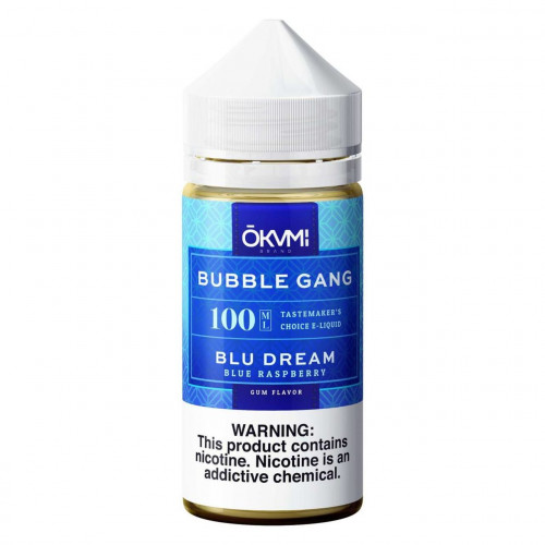 Bubble Gang by Okami, Blu Dream a strip of a delicious piece of sweet bubblegum and adds slightly tart blue raspberry to it. Visit - 
https://www.ecigmafia.com/products/blu-dream-e-liquid-bubble-gang-e-juice.html