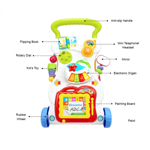 Baby Sit To Stand Learning Activity WalkerStroller 2