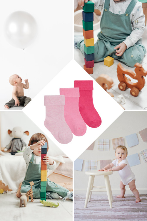 Baby TOT Socks PINK INFOPANEL 3