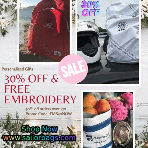 Get a continued jump on the holiday shopping season with 30% off + free embroidery on any order of $50 or more, through December 1st. Use code EMB30NOW.
