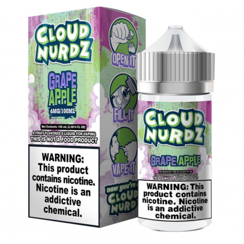 Cloud Nurdz  delivers hand-crafted E-Liquids nothing short of flavorful, colorful and unique in fruit creations. Visit -
https://www.ecigmafia.com/products/cloud-nurdz-grape-apple-100ml-e-juice.html