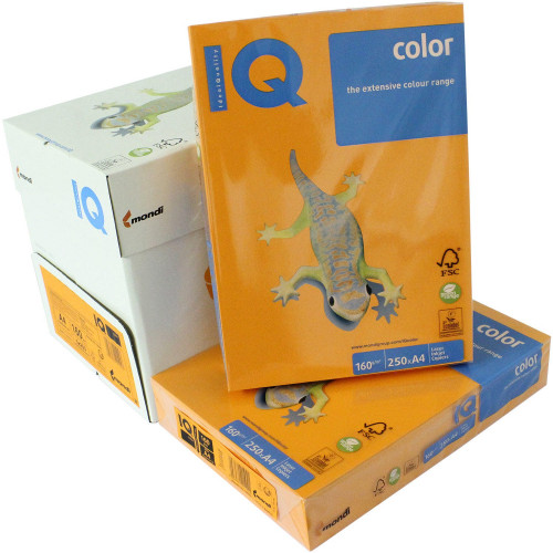 Color Paper A4 160gsm IQ Mondi Orange (Box)
