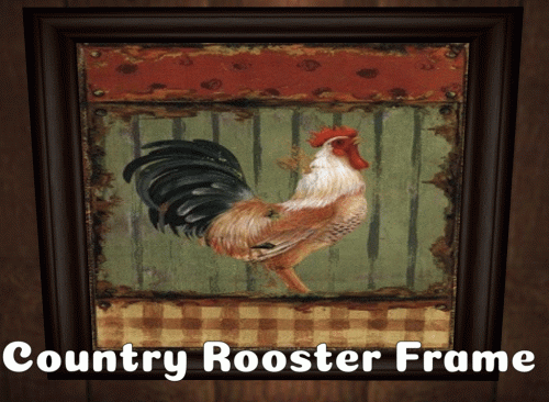 Country Rooster Frame