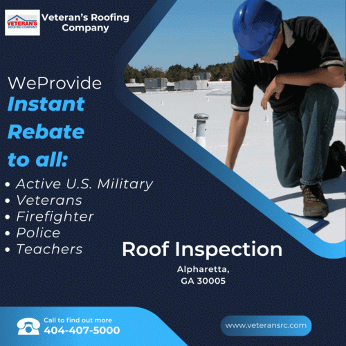 Thorough and routine inspections can keep you worry-free about your roof. Get in touch with Veteran’s Roofing Company in Alpharetta, GA for in-depth roof inspections.