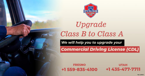 Upgrade your Class B to Class A.We will help you to upgrade your CDL.