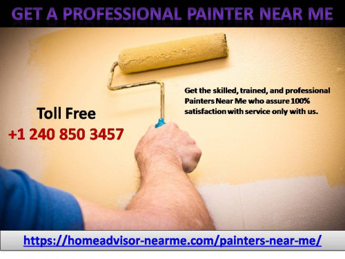 You can find professional painters who are highly talented and knowledgeable. Get the skilled, trained, and professional Painters Near Me who assure 100% satisfaction with service only with us. Read more at https://homeadvisor-nearme.com/painters-near-me/