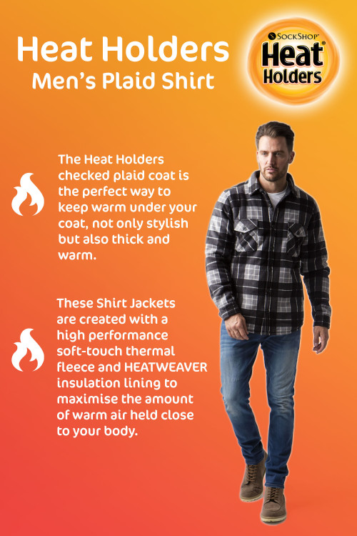 Heat Holders Mens Shirt Jacket INFOPANEL 1