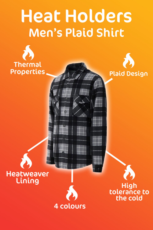 Heat Holders Mens Shirt Jacket INFOPANEL 2