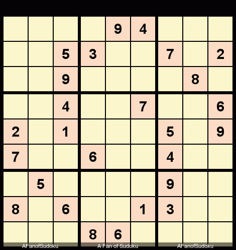 - Slice and Dice
- Locked Candidates Pointing
- Guardian Sudoku Expert 4714 February 15, 2020
