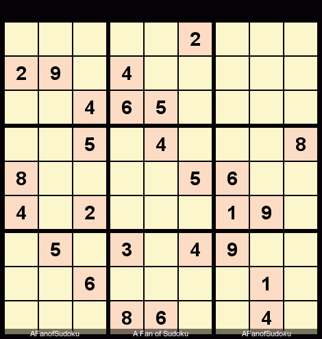 - Slice and Dice
- Triple Subset
- Pair
- Locked Candidates Pointing
- Guardian Sudoku Hard 4695 January 31, 2020