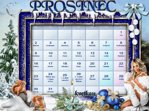 Kalendář Prosinec plný