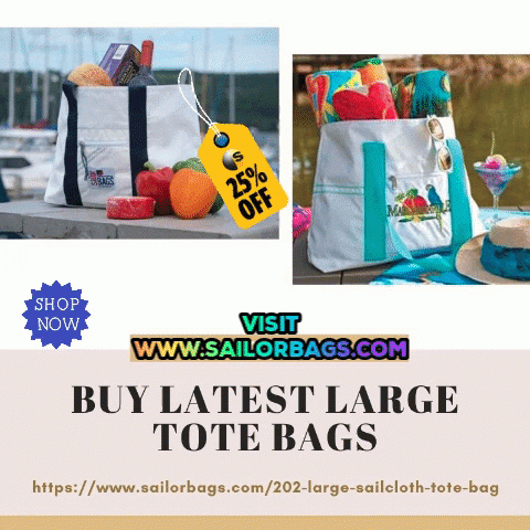 Shop for large tote bags from Sailor Bags.