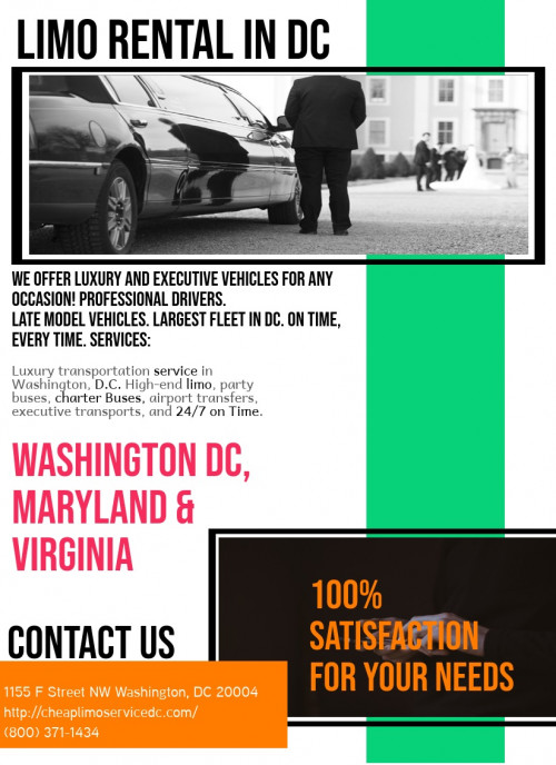 Limo Rental in DC