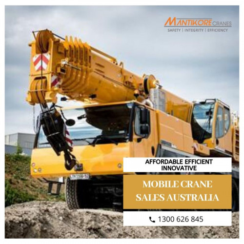 Get the best mobile crane sales Australia. We provide the services for tower cranes, mobile cranes, luffing cranes and self-electric cranes for hire and sale in Sydney. We want to make sure that you purchase the best crane for your requirements. Soima’s extensive range of products ensures that regardless of the size of the project, we have a crane that will suit your needs. For the best price & service, visit our site today!
Source:  https://mantikorecranes.com.au/