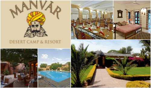 Best resorts & desert camps in Jodhpur near Jaisalmer, Manvar Desert Camp. Manvar resort offers desert safari, camel trekking and village walks. Book Online from official website.