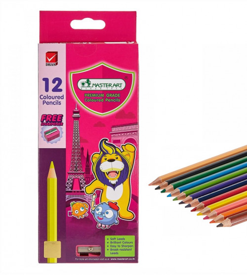 Masterart 108519 Color Pencil with Sharpener 1 (1)