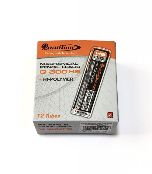 Mechanical Pencil Lead 0.5mm HB Quantum (1x12)